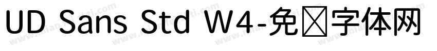 UD Sans Std W4字体转换